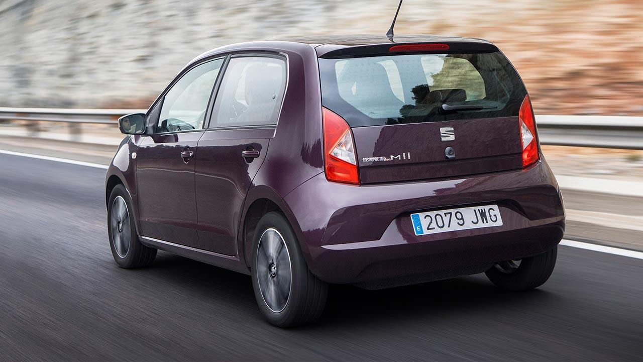 Seat Mii - seitliche Heckansicht - bei Automagazin Plus