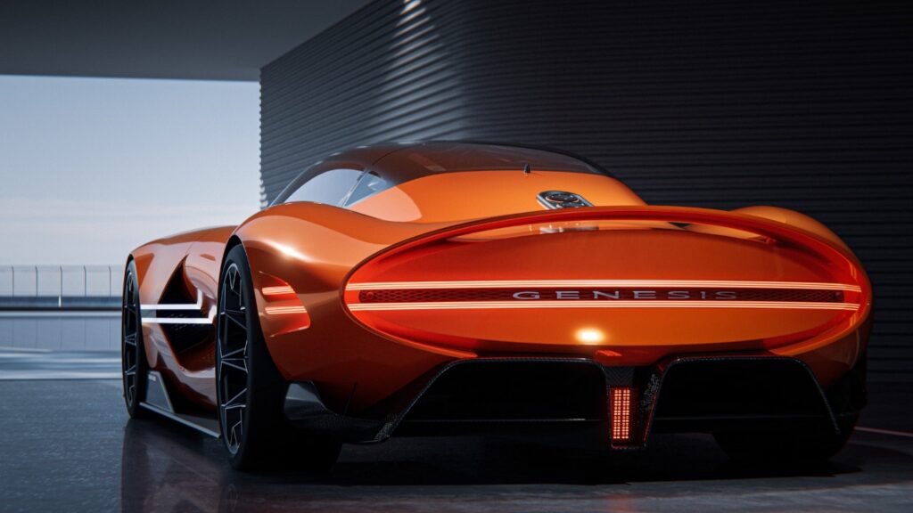 Genesis X Gran Berlinetta Vision Gran Turismo Concept - Front- und Seitenansicht bei Automagazin Plus